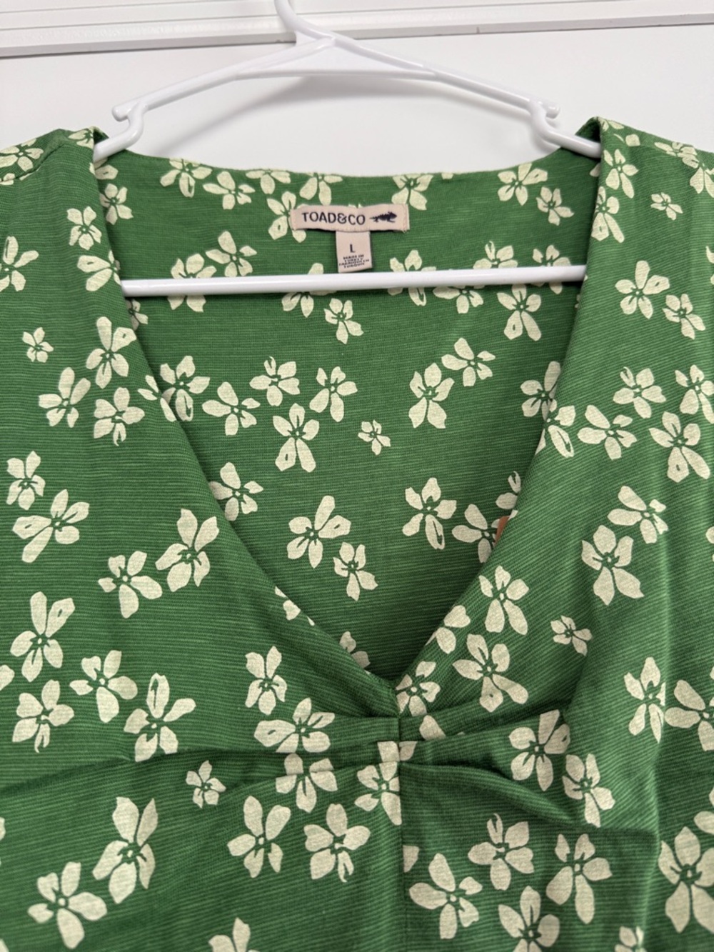 Toad&Co Green Floral Sleeveless Dress - Picture 4 of 5
